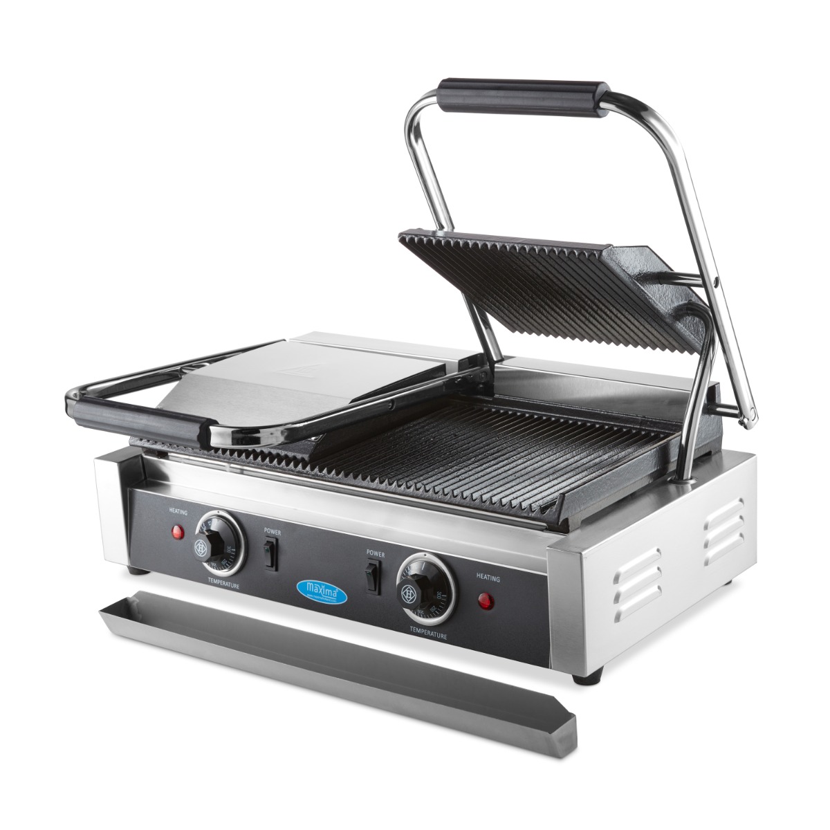 Kontakt grill - Dupla grilllap - 2 x 22cm - Maxima 09300435 - Image 8