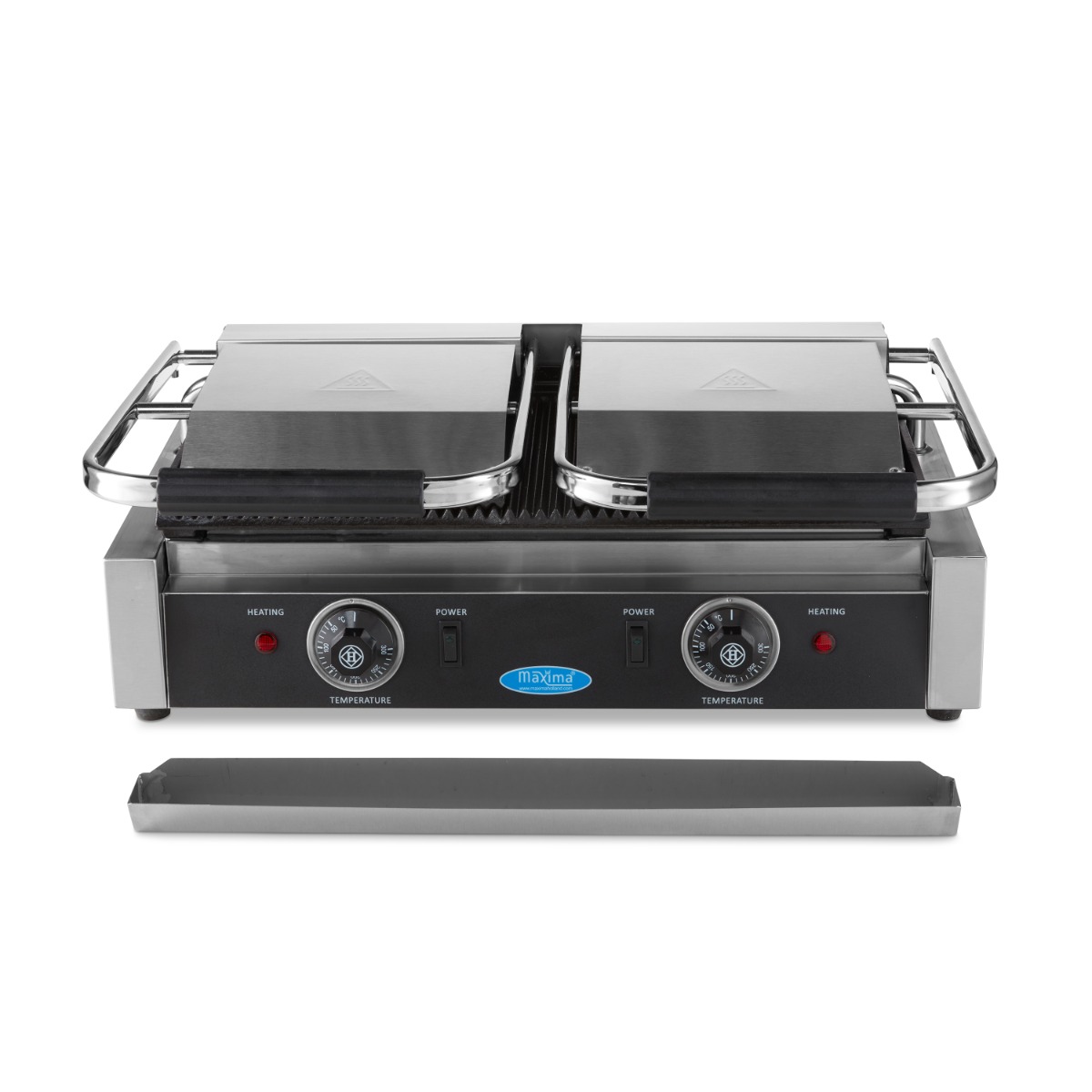 Kontakt grill - Dupla grilllap - 2 x 22cm - Maxima 09300435 - Image 5