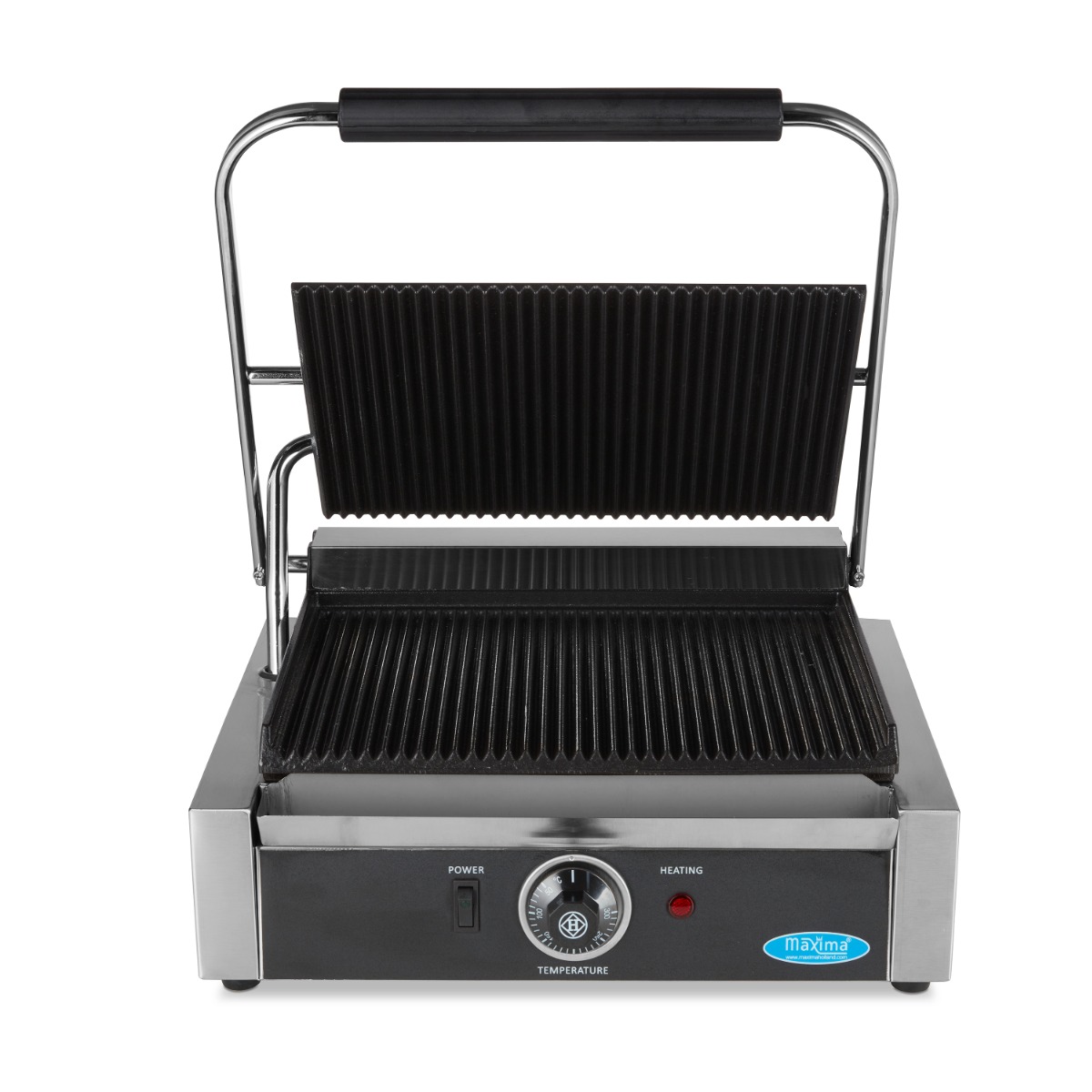 Kontaktgrill Panini - alul / felül bordázott - 33,5cm grilllap - Maxima 09300436 - Image 2