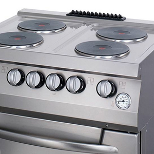 Nagy teljesítményű tűzhely - 4 égő - Elektromos - Dupla egység - 70cm mélységű - Maxima 09394997 - Image 4