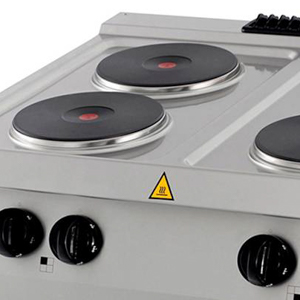 Nagy teljesítményű tűzhely - 4 égő - Elektromos - Dupla egység - 70cm mélységű - Maxima 09394998 - Image 5