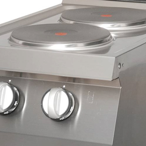 Nagy teljesítményű tűzhely - 2 égővel - Elektromos - 70cm mélységű - Maxima 09395001 - Image 3