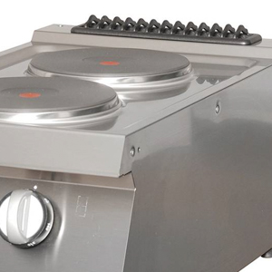 Nagy teljesítményű tűzhely - 2 égővel - Elektromos - 70cm mélységű - Maxima 09395001 - Image 4