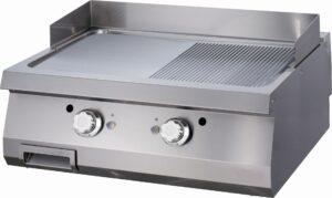 Sütőlap 1/2 barázdált - gáz - dupla egység - 70cm mélységű - Maxima 09395990