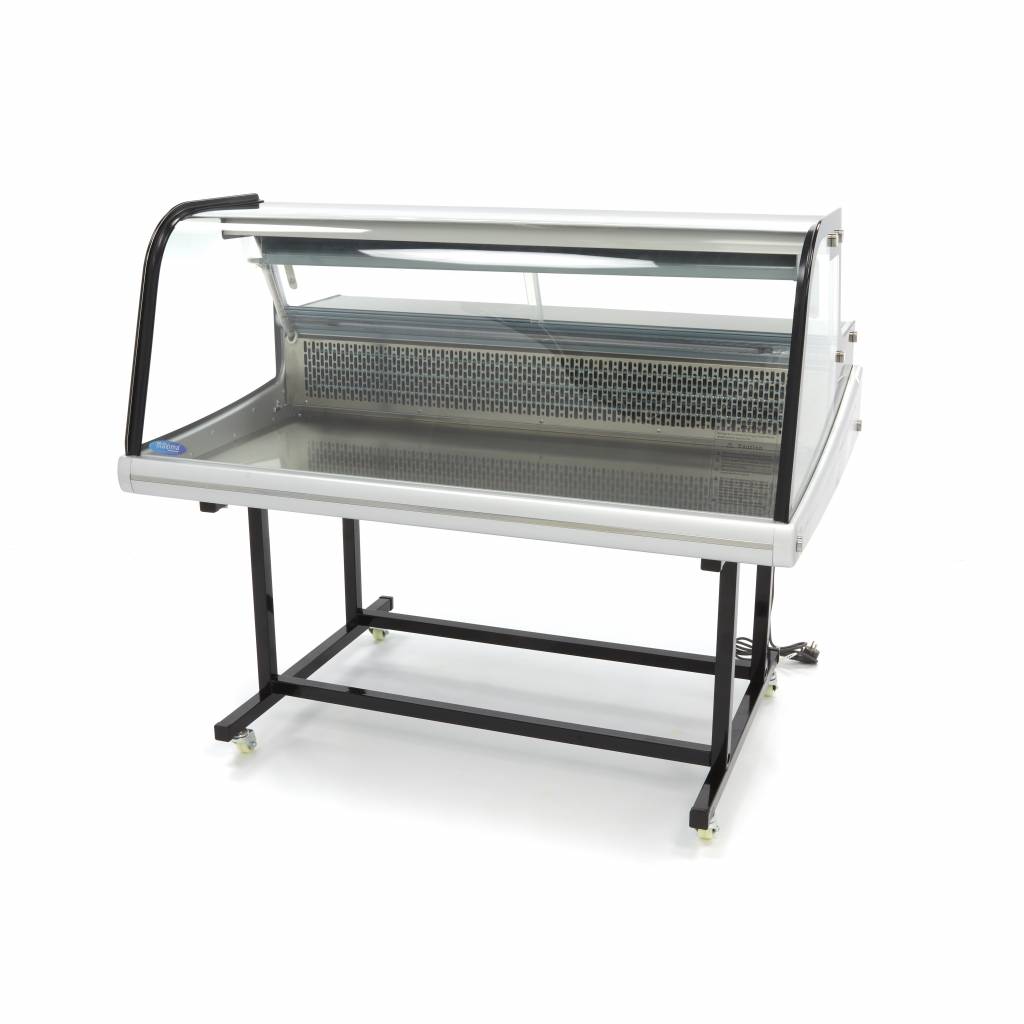 Hűtővitrin állvánnyal - kerekekkel - 125cm - 255L - Maxima 09400821