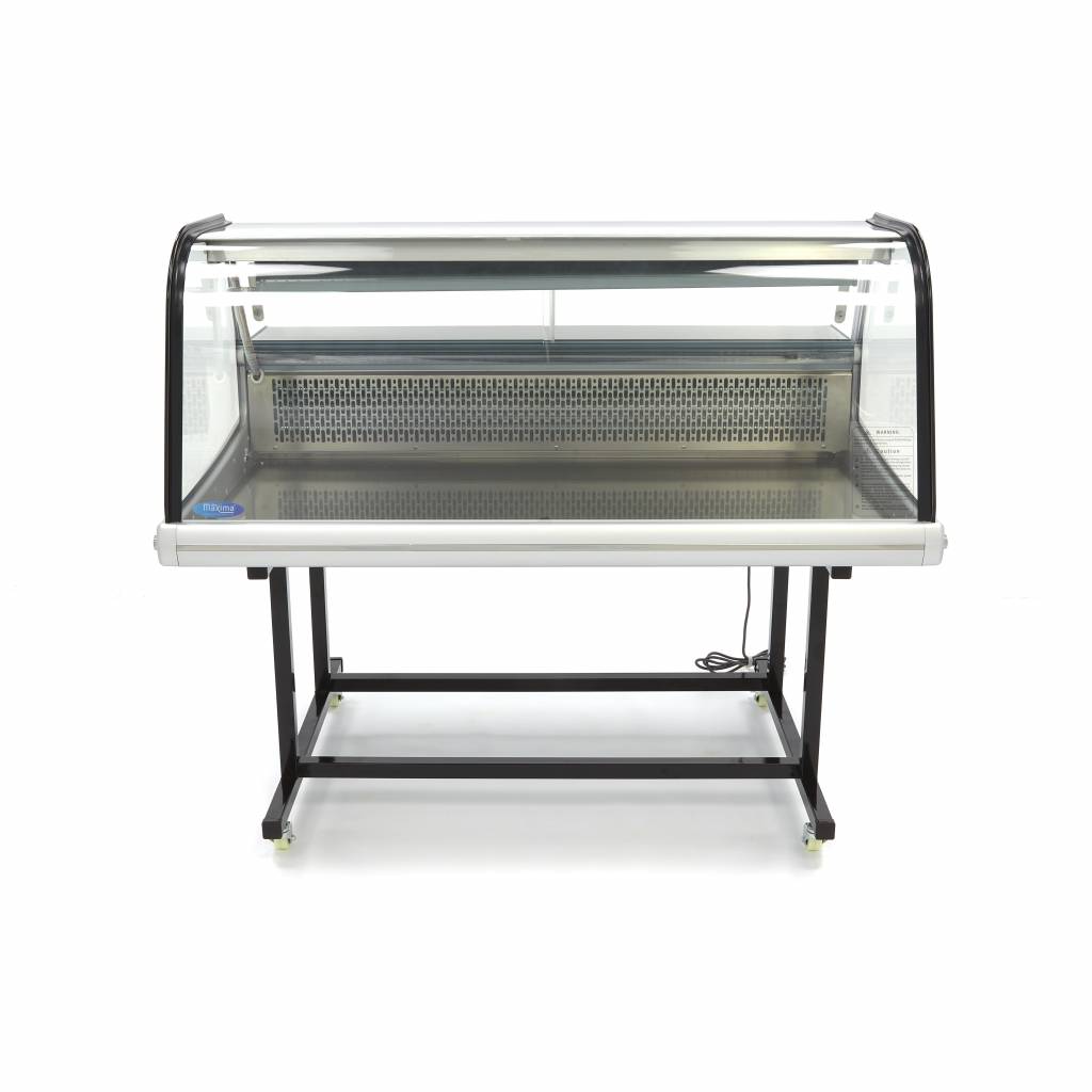 Hűtővitrin állvánnyal - kerekekkel - 125cm - 255L - Maxima 09400821 - Image 2