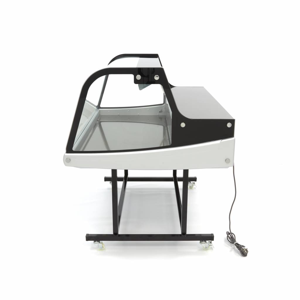 Hűtővitrin állvánnyal - kerekekkel - 125cm - 255L - Maxima 09400821 - Image 3