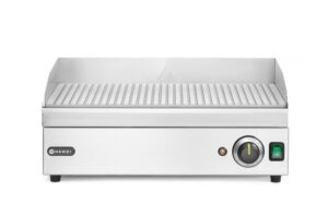 Grillező / Rostlap - bordázott - 220-240V/2400W - 527x404x(H)233mm - HENDI 154953