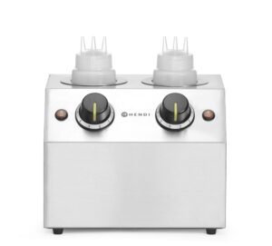 Szószmelegítő - dupla - 1,3L - 220-240V/400W - 270x223x(H)282mm - HENDI 201725