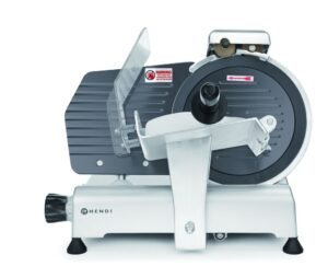Szeletelőgép - Kitchen Line 250 teflonbevonattal - 230V/150W - 494x402x(H)398mm - HENDI 210222