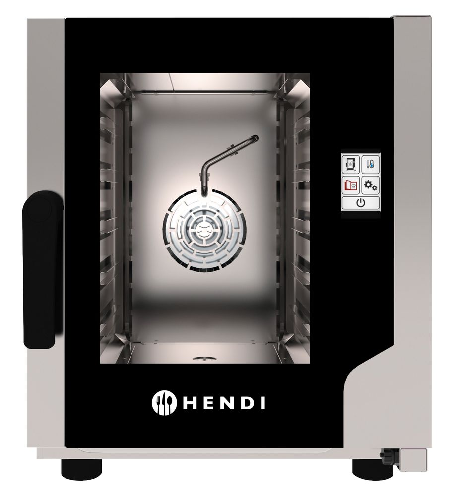 Konvekciós sütő - gőzfunkcióval Snack 5 x GN 2/3 - 230V/3200W - 550x754x(H)662mm - HENDI 219942