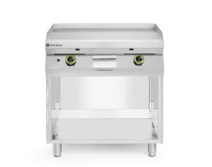 Gázgrill - sima felületű - három oldalról zárt szekrényen - Kitchen Line - 10kW - 800x700x(H)900mm - HENDI 220207