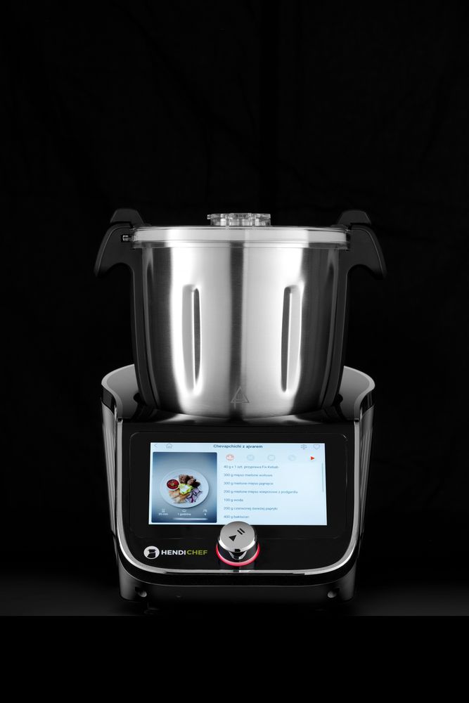 HENDICHEF Black Edition többcélú konyhai robotgép - thermoblender - 230V/1400W - 210x380x(H)320mm - Image 4