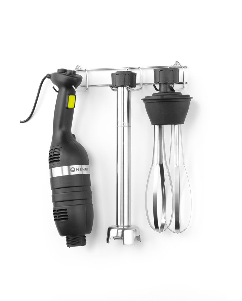 Készlet: Blender 350 változtatható sebességgel + habverővel + falra szerelhető tartóval - Kitchen Line - Fekete - 230V/350W - 110x324x(H)816mm - HENDI 222393 - Image 5