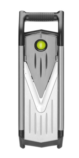 Mandolin zöldségszeletelő V -típus - dupla pengével - Fekete - 405x135x(H)145mm - HENDI 222676