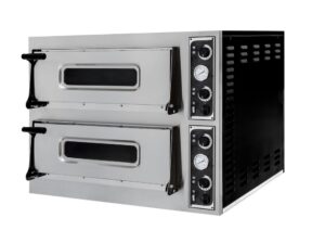Pizzasütő BASIC 44 - 2 kamra - 400V/9400W - 975x930x(H)742mm - HENDI 226698