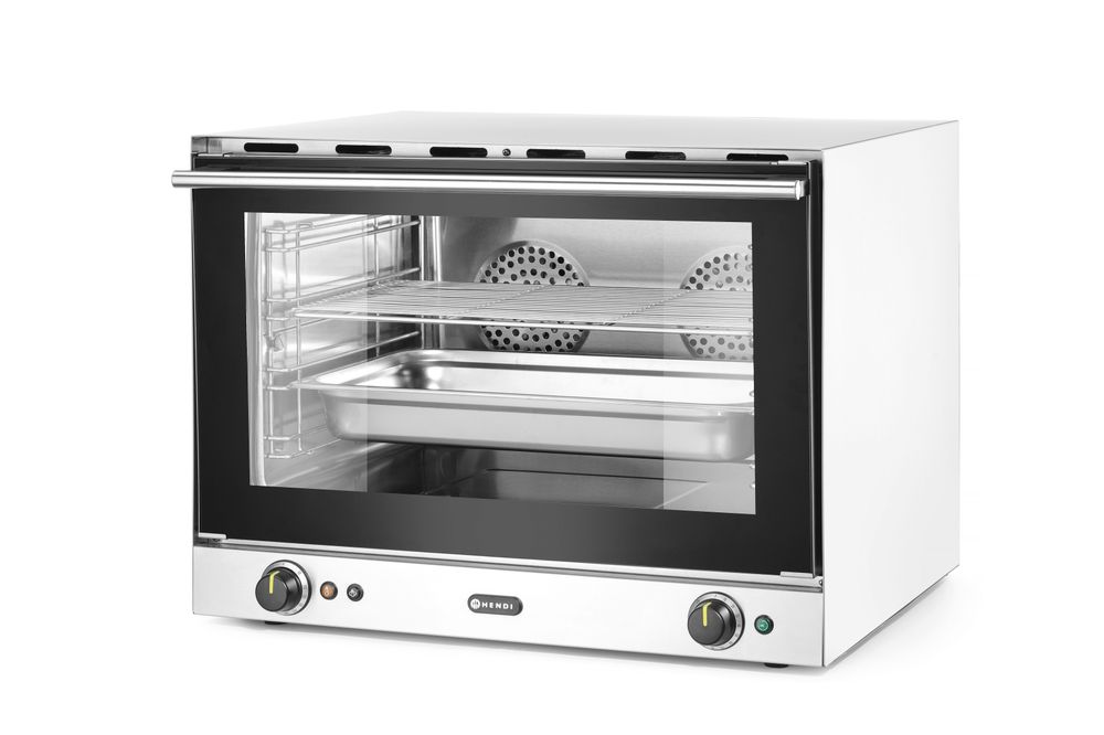 Hőlégbefúvásos sütő párásítással H100S - GN 1/1 - 230V/3500W - 699x608x(H)550mm - HENDI 229873 - Image 2