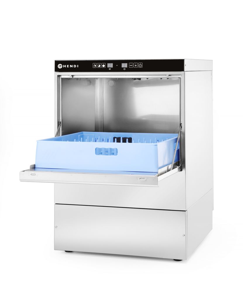 Mosogatógép 50x50 - elektronikus vezérlés - 400V/6600W - 576x645x(H)837mm - HENDI 231753 - Image 2