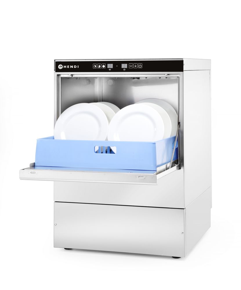 Mosogatógép 50x50 - elektronikus vezérlés - 400V/6600W - 576x645x(H)837mm - HENDI 231753 - Image 3