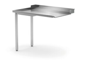 Kifutó asztal mosogatógépekhez - bal oldal - 1000x700x(H)850 mm - HENDI 231760