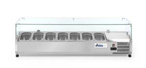 Feltéthűtő GN 1/4 - 0/8˚C - 7x GN 1/4 - 230V/180W - 1505x335x(H)460mm - HENDI 232910