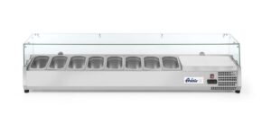 Feltéthűtő GN 1/4 - 0/8˚C - 8x GN 1/4 - 230V/180W - 1805x335x(H)460mm - HENDI 232927