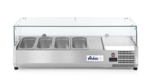 Feltéthűtő GN 1/3 - 0/8˚C - 4 x GN 1/3 - 230V/180W - 1208x400x(H)456mm - HENDI 232965