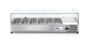 Feltéthűtő GN 1/3 - 0/8˚C - 6x GN 1/3 - 230V/180W - 1405x420x(H)456mm - HENDI 232972