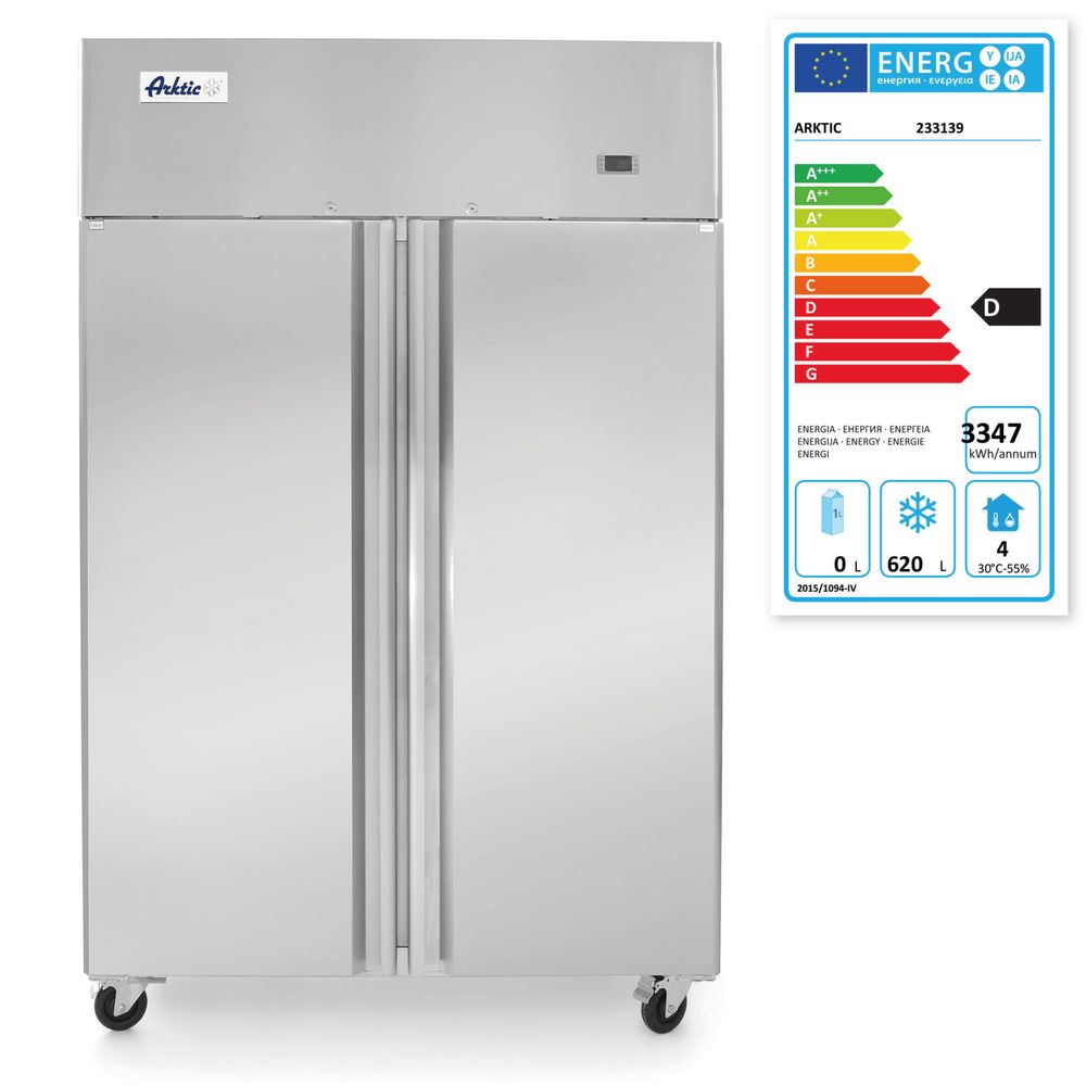Fagyasztó 2 ajtóval - 900L - Arktic - Profi Termékcsalád - 230V/750W - 1200x740x(H)1950mm - HENDI 233139 - Image 5