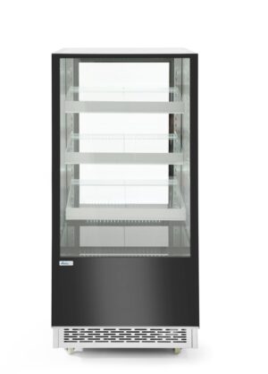 Süteményes vitrin 3 döntött polccal - 300L - 230V/480W - 650x833x(H)1460mm - HENDI 233306