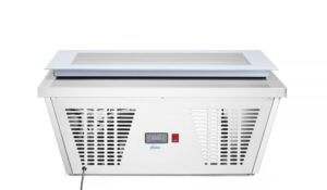 Pultra helyezhető fagyasztó vitrin / 4 tégelyes fagylaltos vitrin - 220 -240V/210W - 867x735x(H)373mm - HENDI 233689