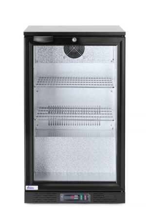 Italhűtő egyajtós - 103L - 2/10˚C - Fekete - 220 -240V/120W - 500x530x(H)865mm - HENDI 233900