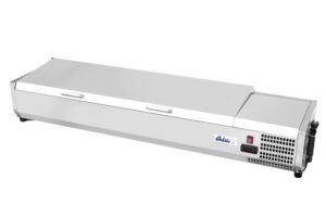 Feltéthűtő GN 1/3 - 0/8˚C - 4x GN 1/3 - 230V/180W - 1205x420x(H)630mm - HENDI 233948