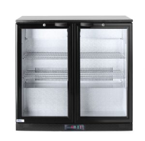 Italhűtő kétajtós - Arktic - 180L - 2/10˚C - Fekete - 220-240V/160W - 900x540x(H)890mm - HENDI 235829