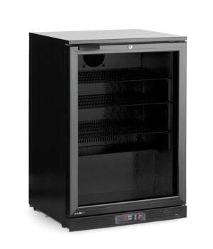 Egyajtós - pult alá helyezhető bárhűtő - italok hűtésére - Arktic - 105L - Fekete - 220-240V/120W - 600x530x(H)870mm - HENDI 236864