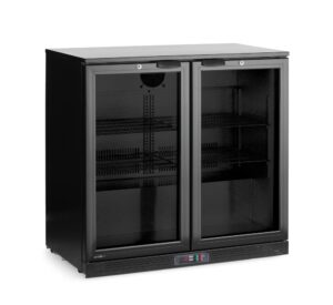 Kétajtós bárhűtő - Arktic - 158L - Fekete - 220-240V/160W - 900x530x(H)870mm - HENDI 236895