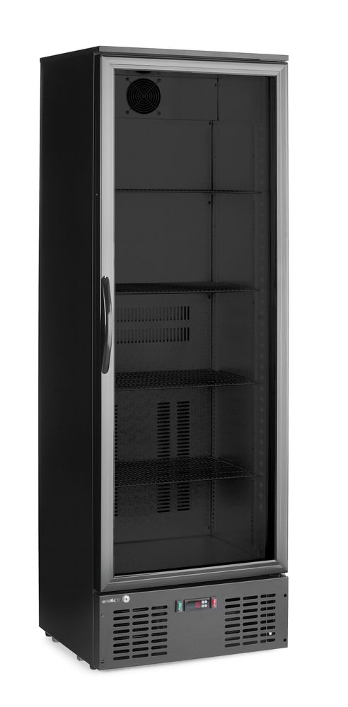 Egyajtós bárhűtő - italok hűtésére - Arktic - 243L - Fekete - 220-240V/195W - 600x530x(H)1820mm - HENDI 236956