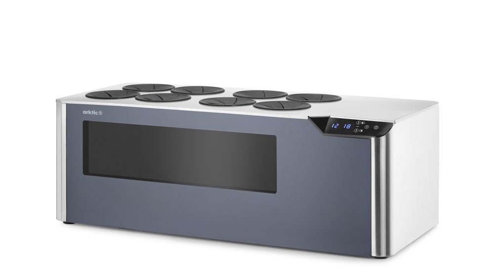 Pultra helyezhető borhűtő - 2 zónás - Fekete - 220-240V/60W - 800x350x(H)293mm - HENDI 237380 - Image 2