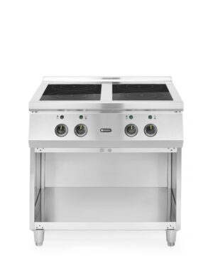 Indukciós tűzhely 4 főzőlappal - 400V/17000W - 800x720x(H)854mm - HENDI 237687
