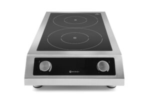 Indukciós tűzhely 7000 modell - Profi Line - 400V/7000W - 405x700x(H)145mm - HENDI 239346