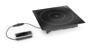 Indukciós főzőlap - beépíthető 1000W - Fine Dine - Fekete - 230V/1000W - 350x397x(H)85mm - HENDI 239551
