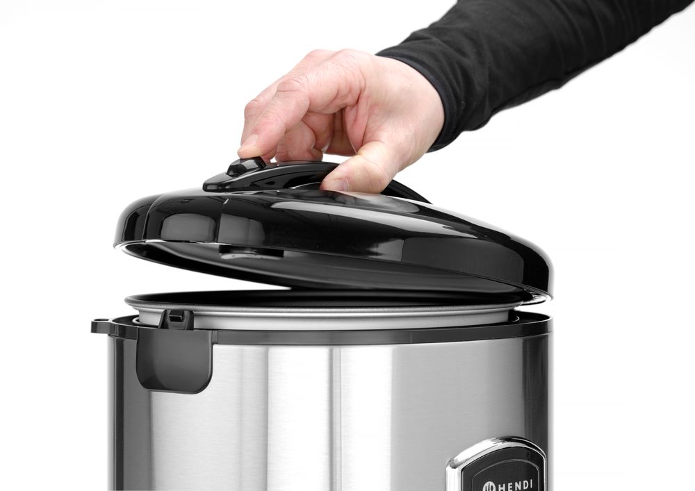Rizsfőző gőzölő funkcióval - Profi Line - 1,8L - 230V/700W - ⌀280x(H)285mm - HENDI 240410 - Image 4