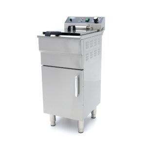 Fritőz - Olajsütő - 16L - 1 kosár - lefolyócsappal és állvánnyal - 230V - Maxima 09365157