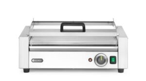 Forgóhengeres virslisütő - 1 zónás - energiatakarékos fedéllel - 9 görgős - 230V/790W - 566x450x(H)259mm - HENDI 268643