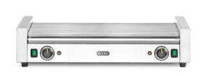 Forgóhengeres virslisütő XL - 2 zóna - 14 görgős - Ezüst - 220-240V/2000W - 732x590x(H)168mm - HENDI 268674