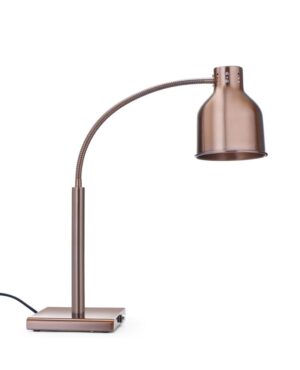 Melegentartó lámpa - rugalmas - Rézvörös - 220-240V/250W - 268x203x(H)660mm - HENDI 273753