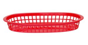 Tálaló kosarak fast food stílusban - Piros - 6 db - 275x175x(H)38mm - HENDI 426319