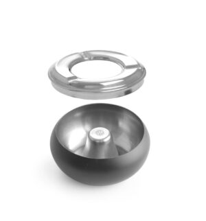 Hamutartó fekete - ⌀105x(H)58mm - HENDI 440230