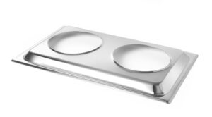 Kiegészítő állvány 2 Bain Marie edényhez - GN 1/1 - 530x325x(H)30mm - HENDI 470930