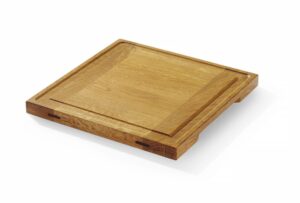 Tölgyfa tálalódeszka - 270x270x(H)20mm - HENDI 505472